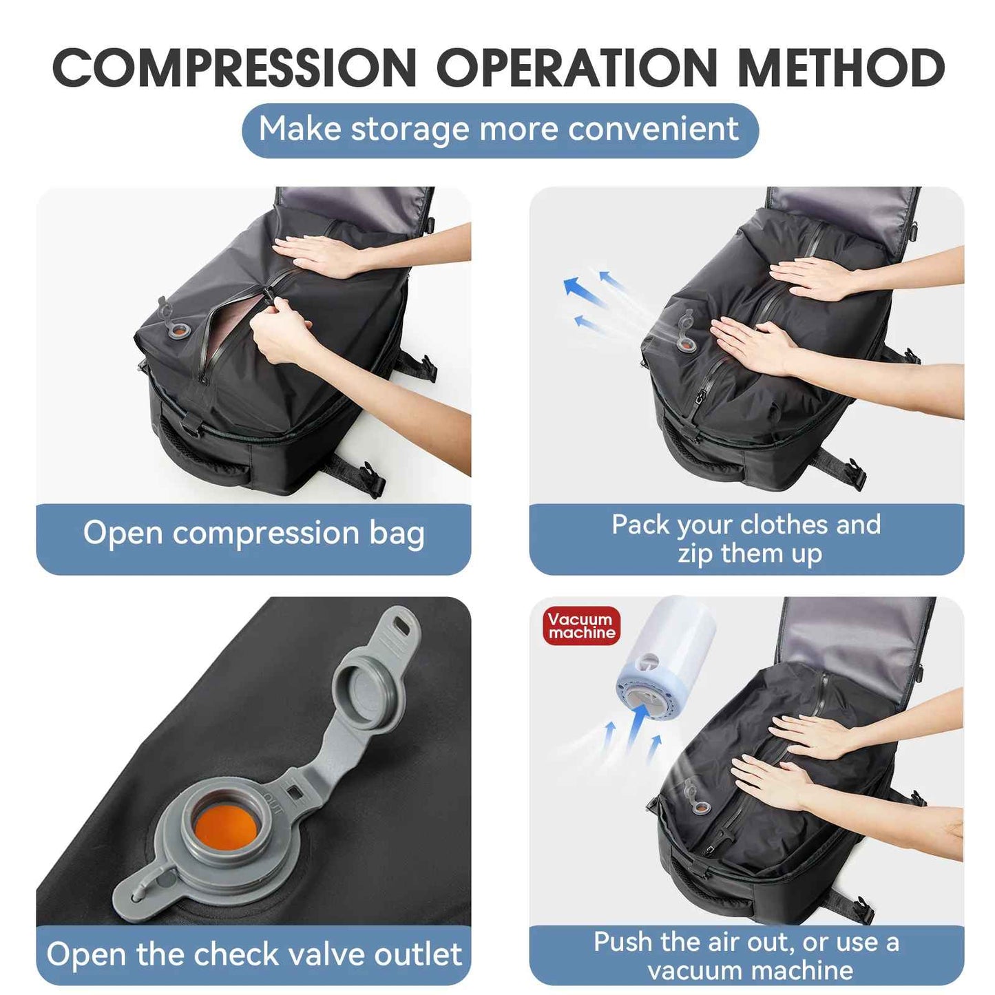 Vacuum Compression Backpack